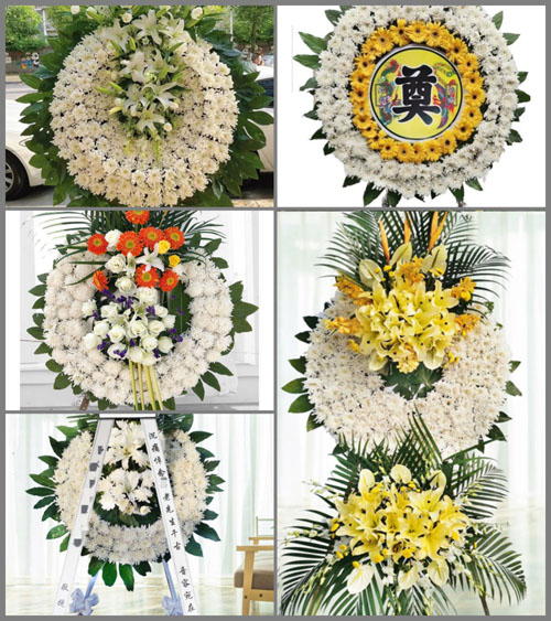 湖北孝感市大悟县芳畈镇大悟山村花圈速递